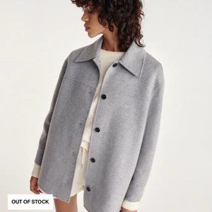 The Kooples Double-Faced Wool Light Gray Jacket